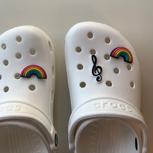 Trendy White Crocs
